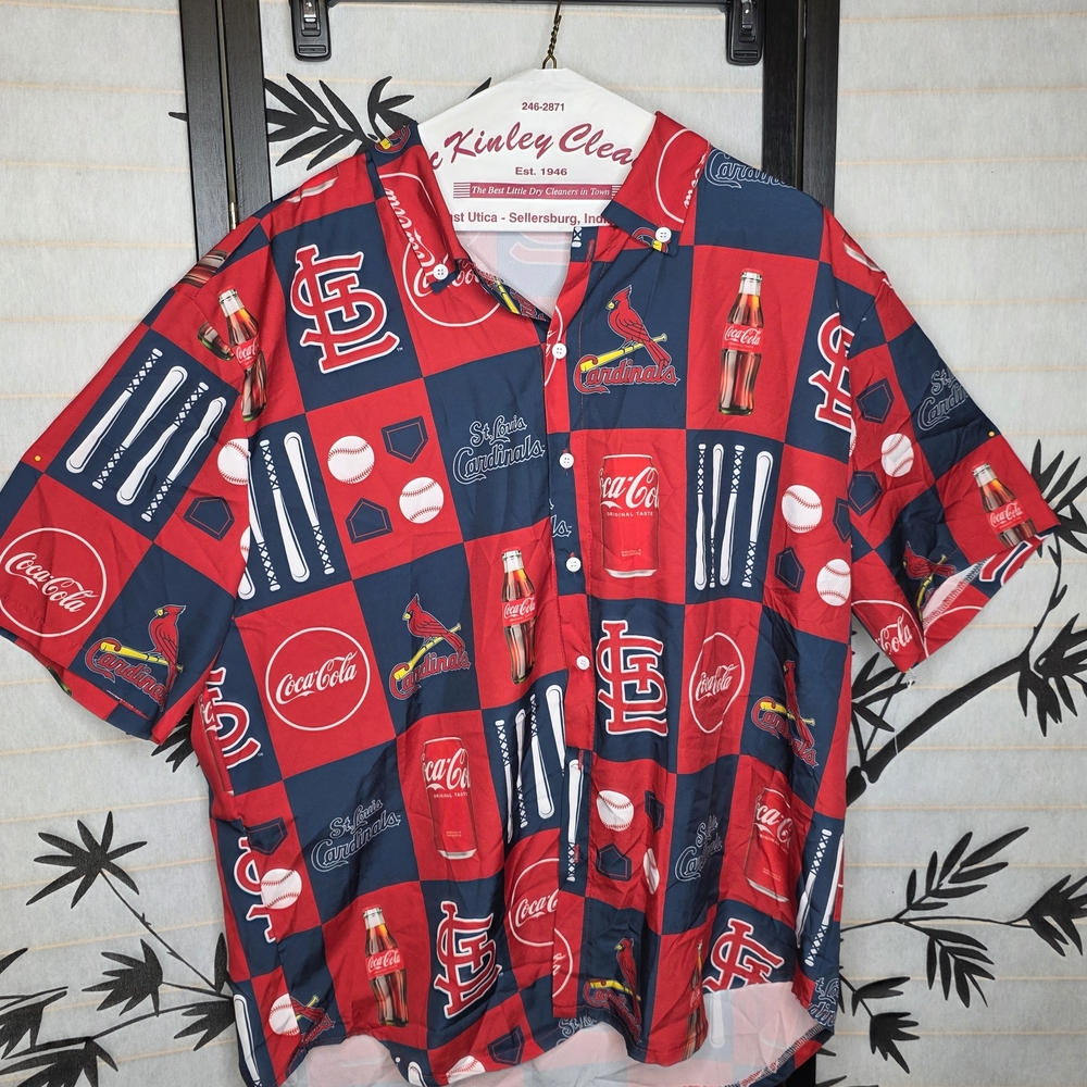 NFL Red and Navy Sports Graphic Shirt